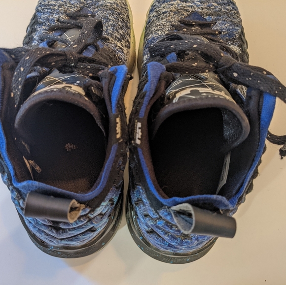 Nike Lebron XVII 17 GS Constellations Deep Royal Blue Green BQ5594-407 6Y - Picture 5 of 8